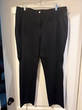 Chico's Black Straight-Leg Ponte Pants